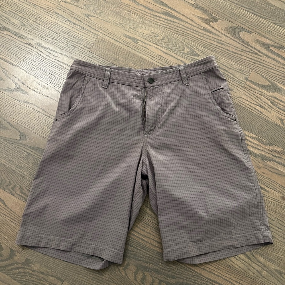 lululemon athletica Gray Flat Front Shorts